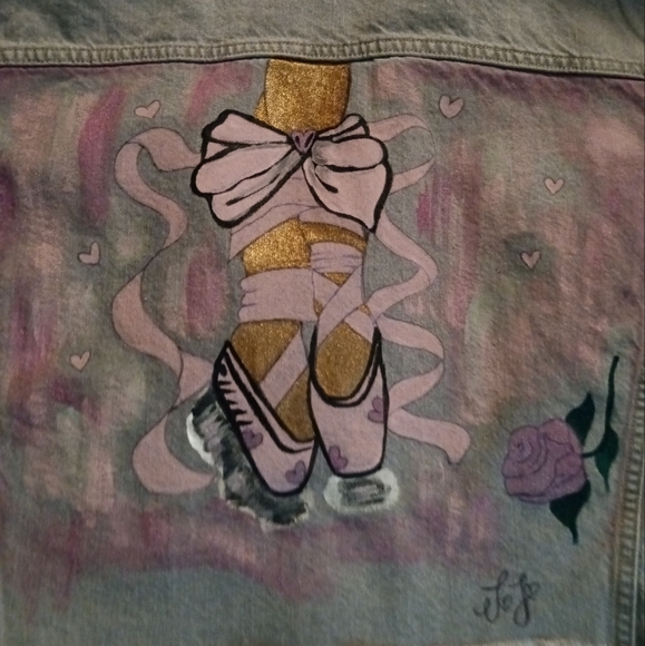 Hand Painted Jacket - Picture 2 of 6